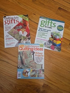 Lot Of 3 Quilting Magazines - Gift Making Variety - Picture 1 of 12