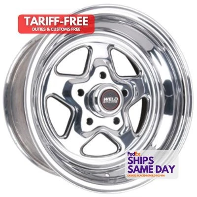 Soldadura 96-58278, una aluminio pulido 15 X 8 pulgadas Pro Star 5 X 4,75 pulgadas 4,5 pulgadas. Bs  Foto 1 de 4