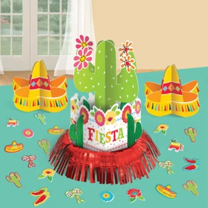 Mexican Fiesta 23 Piece Table Decorating Kit Party Centrepiece - Picture 1 of 1