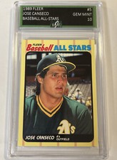 1989 FLEER #5 JOSE CANSECO- EJE GEM MINT 10