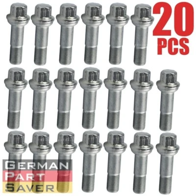 20 PIEZAS ACERO INOXIDABLE Tornillo de rueda 2 5/8" apto para Mercedes W164 W166 X204 W221 C216 Foto 1 de 4