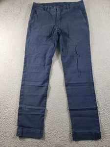 Polo Ralph Lauren Pants Men's 31x32 Blue Slim Fit Straight Leg Cotton Stretch - Picture 1 of 17