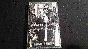 BON JOVI Keep The Faith / I Wish Everyday Could Be Like Christmas *MX MC TAPE* - Foto 1 di 2