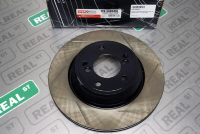 StopTech Sport Slotted Brake Rotor Rear Left BMW M3 E46 01-06 3.2L S54B32 - Image 1 of 4