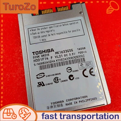 (MK1633GSG) Toshiba 160 GB,Internal,5400 RPM,1.8" Hard Drive HDD - Image 1 of 4