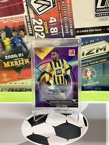 Topps Finest Bundesliga Soccer 23/24 Purple /99 Autograph Card Moukoko Dortmund - Bild 1 von 3