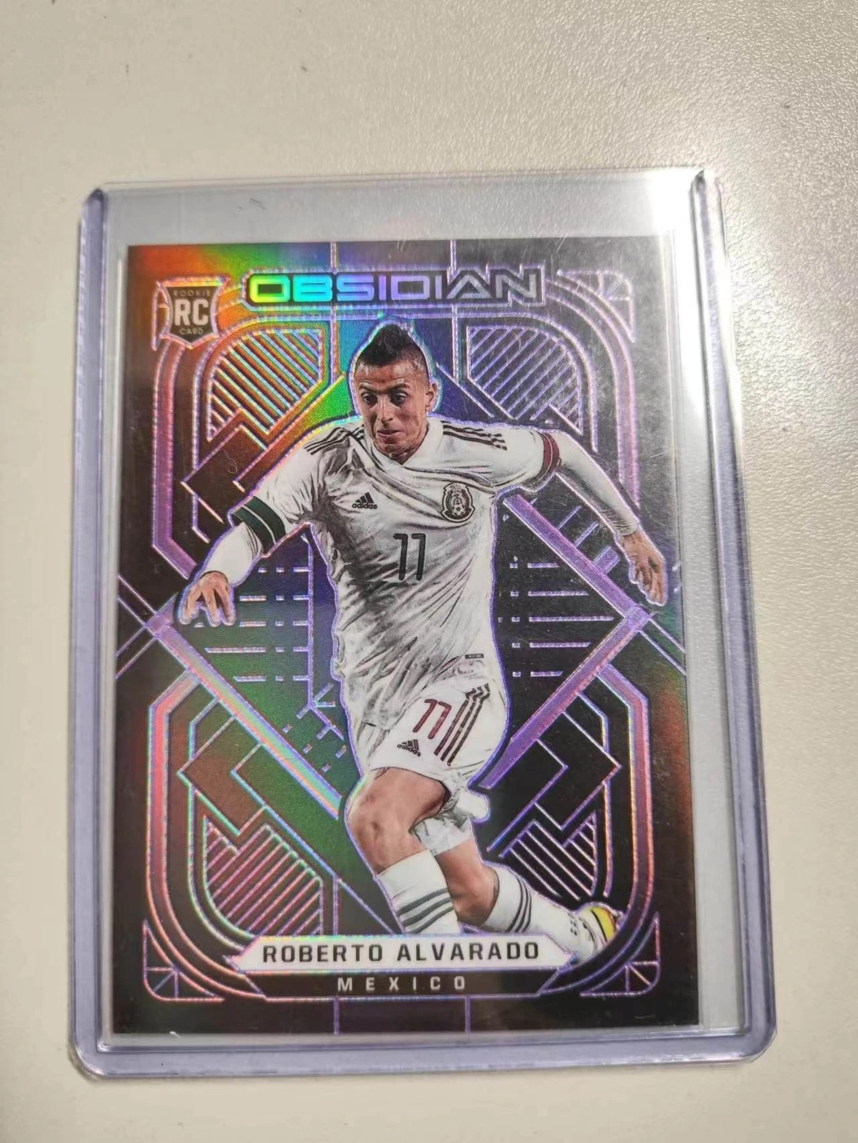 2021-22 Panini Obsidian ROBERTO ALVARADO RC Rookie Mexico /30 SP Red Mexico