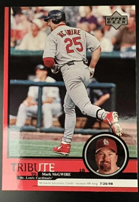 1999 Upper Deck Mark McGwire Tribute Mark McGwire St. Louis Cardinals #13 - Image 1 of 2