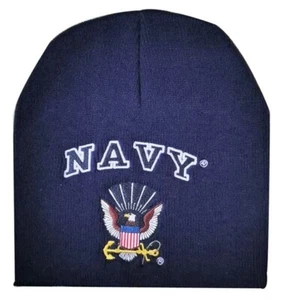 Gorro Oficial Navy Eagle Logo Licencia Marina de los Estados Unidos Sombrero Cálido - Imagen 1 de 1