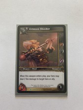 World Of Warcraft TCG - Crimson Shocker - Class 216/234 Card w/ WOW Sleeve