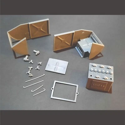 1/8 Revell Monogram Jaguar XKE E-Type Chassis End Panels & Battery Tray - Resin - Image 1 of 4