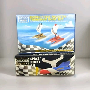 Cub Scout Space Derby Kit/Regenrinne Regatta Trimaran Boot Kit 17059 Neu SET x2 - Bild 1 von 2