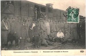 CPA-Carte Postale France- Guerre 1914-18 Prisonniers et Blessés à Roanne -1914 V - Picture 1 of 2
