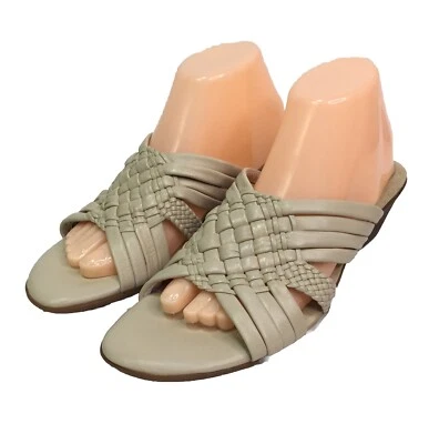 Softspots Comfort Woven Wedge Slide Beige Shoe Size 9.5 - Image 1 of 4