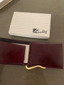 Vintage mens brown calfskin money clip wallet - NEW - Picture 1 of 12