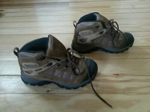 WOLVERINE waterproof Hiking Boots women size 8M brown high top leather mesh EU39 - Picture 1 of 6