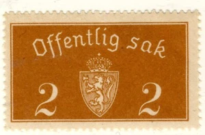 1933-34 Norway STAMPS SC# O9 MLH OG - Picture 1 of 1