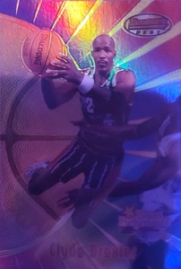1997 Bowman's Best #92 Clyde Drexler - Houston Rockets Atomic Refractors