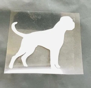 Boxer With Tail (New) Dog Stickers Iron On Decals ClothesT-Shirt x 2 - Picture 1 of 1
