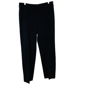 Talbot Trousers Pants Woman 10 Black Heritage Straight Taper Classic Work - Picture 1 of 13