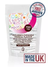 Children’s Chewable Tropical Flavour ABCDE Multivitamin Tablets Pack of 120 Pill