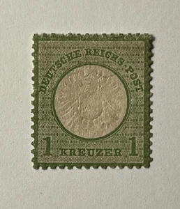 Germany 1872 #21a Large Shield Blue-Green Mint H CV $325 LE138 - Picture 1 of 2