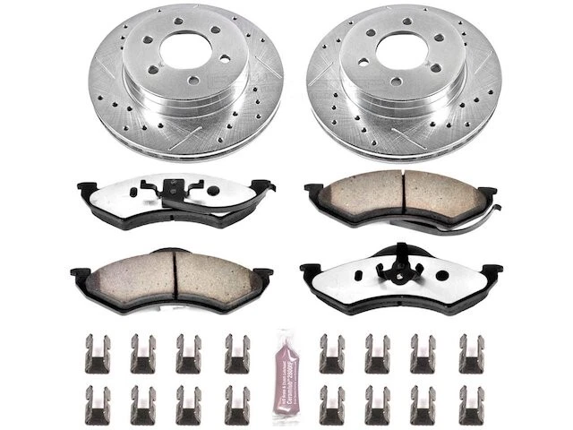 Kit de pastillas de freno delanteras y rotor para 98-99 Dodge Dakota Durango TK64S3 Foto 1 de 1