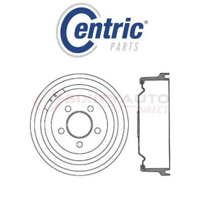 Centric C-TEK Brake Drum for 1979 Chrysler New Yorker 5.2L 5.9L V8 - Kit Set ug Foto 1 de 4