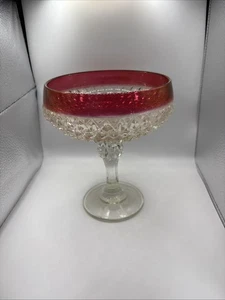 Indian Glass Compote - Picture 1 of 1