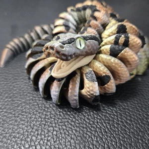 Ball Python snake Articulated Figure 3D Print Handmade Novelty Collectable 22" - Picture 1 of 12