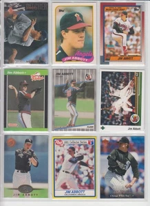 Jim Abbott -9 cards-Angels-White Sox-Yankees-No Hitter 1993!-1988 Gold Medal! - Picture 1 of 2