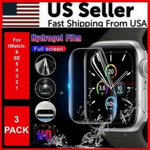3 Stück TPU Hydrogel Displayschutzfolie für Apple iWatch Watch 2/3/4/5/6 - Bild 1 von 18