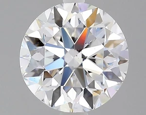 Cert. GIA 2.01 Carat Round Natural Mined Diamond Loose D color SI1 clarity - Picture 1 of 2