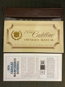 1974 Cadillac Owners Manual With Case Calais Fleetwood Deville Eldorado - Bild 1 von 3