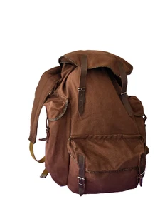 VINTAGE Soviet BAG BACKPACK Hunting Fishing Tourism Cotton USSR Rucksack 1979 - Picture 1 of 24