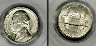 1952 - S PCGS  MS 65 JEFFERSON NICKEL - Image 1 of 2