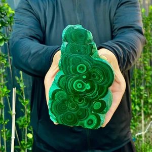 Muestra mineral áspero racimo transparente ojo de gato malaquita brillante natural de 2 lb - Imagen 1 de 12