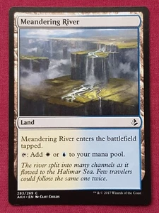 Magic The Gathering AMONKHET MEANDERING RIVER land card MTG - Picture 1 of 2