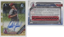2019 Bowman Chrome HTA Gold Shimmer Refractor /50 Patrick Sandoval #CPA-PS Auto