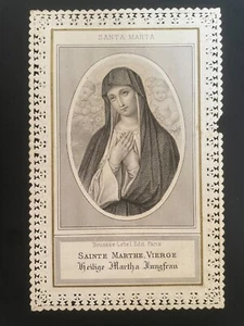 holly card santino merlettato canivet BOUASSE-LEBEL S. MARTA. - Foto 1 di 2