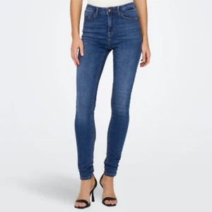 ONLY High Waist Skinny Jeans Size XL 32 / US 10 Regular - Paola Blue High Rise - Picture 1 of 9