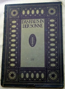 vntg 1921 Carl Larsson DAS HAUS IN DER SONNE in German Fraktur lithographs - Picture 1 of 12