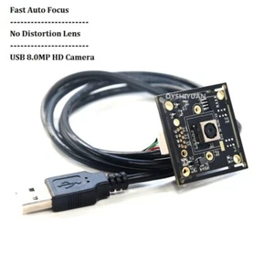Industry USB HD 8MP No Distortion Fast Auto focus Lens Sensor IMX179 USB Camera - Picture 1 of 5