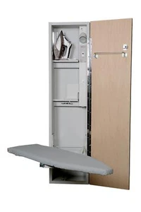Iron-A-Way UD-42 In-Wall Ironing Board with Raised Panel Pine Door, Right Hinged - Picture 1 of 2