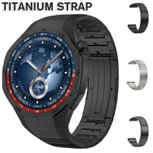 Correa de aleación de titanio resistente sin huecos para Huawei Watch GT5 Pro 46 mm correa para hombre - Imagen 1 de 14