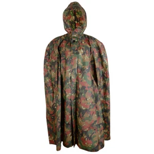 Poncho original del ejército suizo - excedente de campamento para festival militar de emergencia al aire libre - Imagen 1 de 6