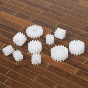 20Pcs Plastic Gears for RC Electric Motor Toy Model Car Gearbox M 0.5 8-18 Teeth - Picture 1 of 5