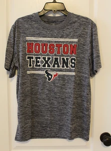 NWT Houston Texans NFL Blue S/S Performance Tee Shirt Boys Youth XL 14/16 - Picture 1 of 7