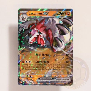 Paldea Evolved - Lycanroc ex 117/193 Double Rare Half Art - Pack Fresh - Foto 1 di 2