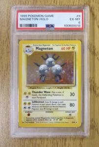1999 Pokemon Base Set Holo Rare Magneton PSA 6 #9/102 NEW FRESH SLAB - Picture 1 of 3